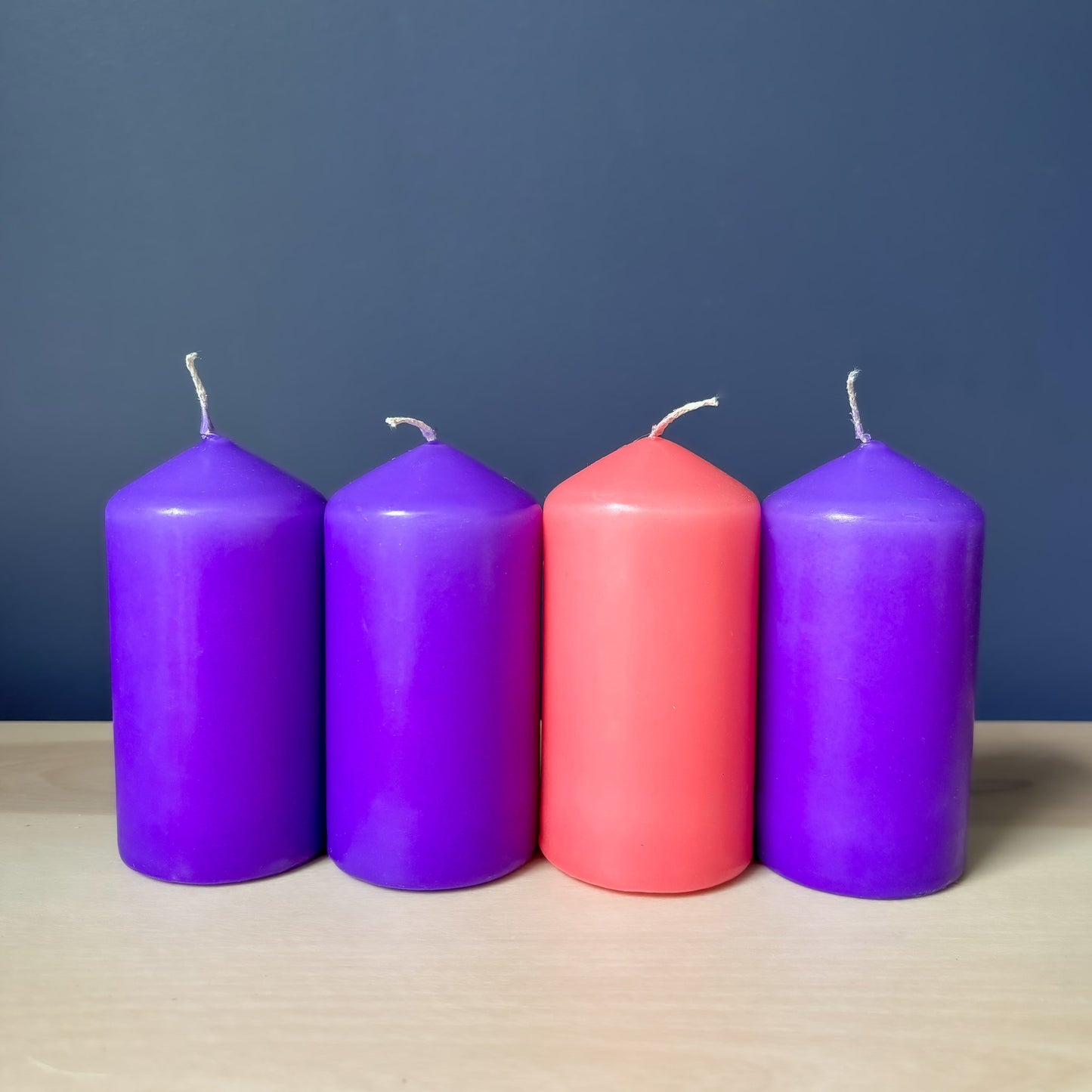 Advent Votive Candles 4"