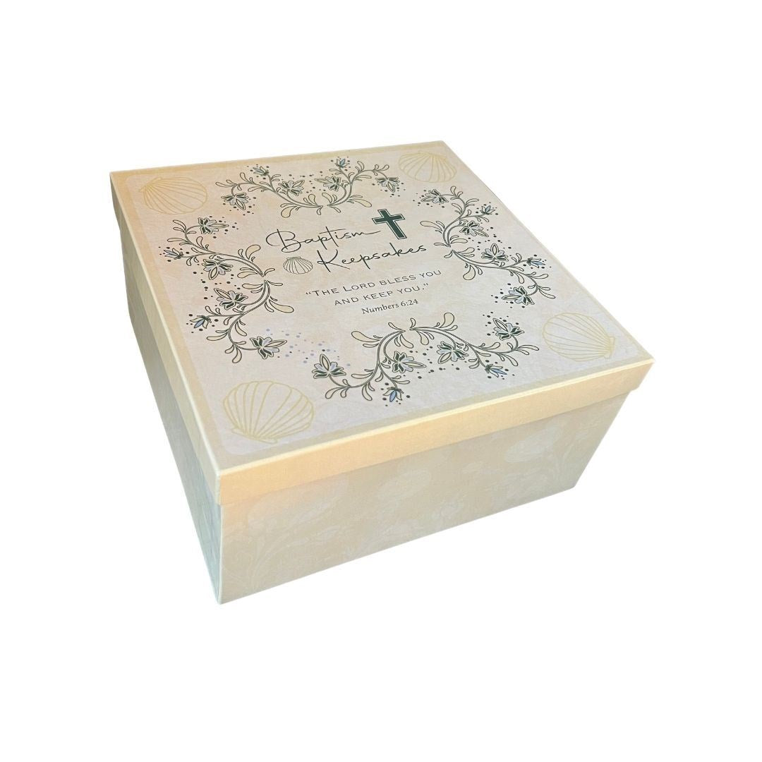 Baptism Keepsake Box 8x8x4"