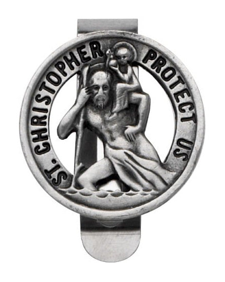 St. Christopher Auto Visor Clip 2"