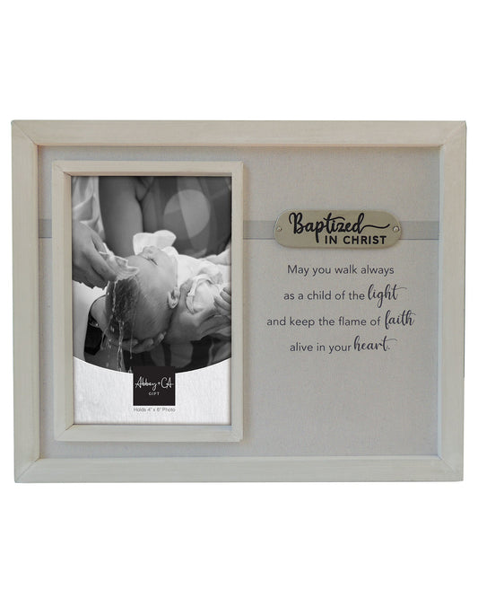 Metal-Accent Baptized in Christ Picture Frame 8 x 10"
