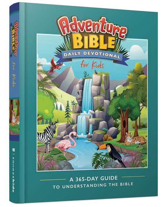 Adventure Bible Daily Devotional for Kids on a white background