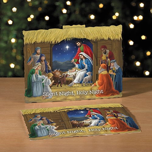 Cartes de Noël : Première Nativité 3D de Noël