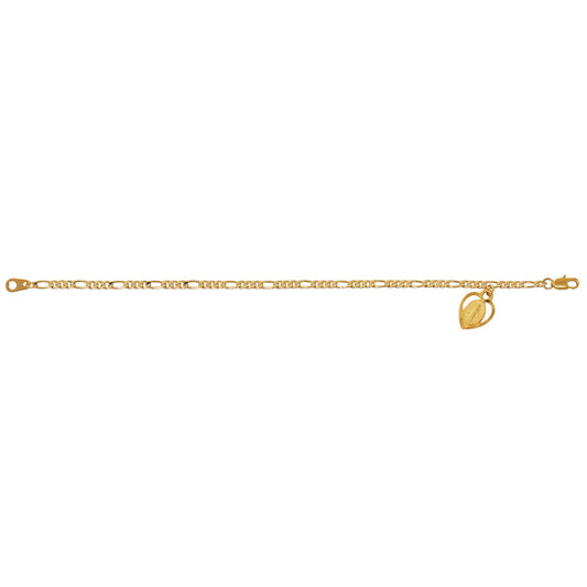 Bracelet Miraculeux chaîne Figaro ton or