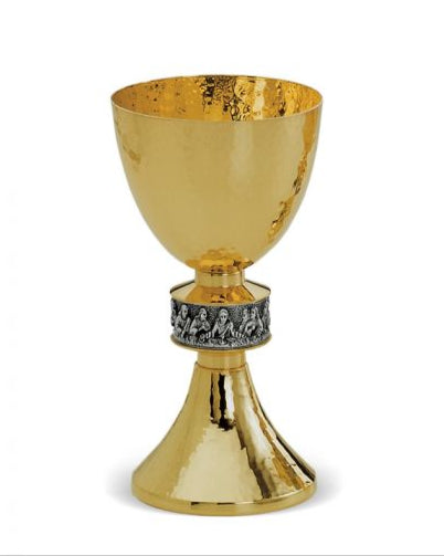 Brass Chalice with Last Supper Knot