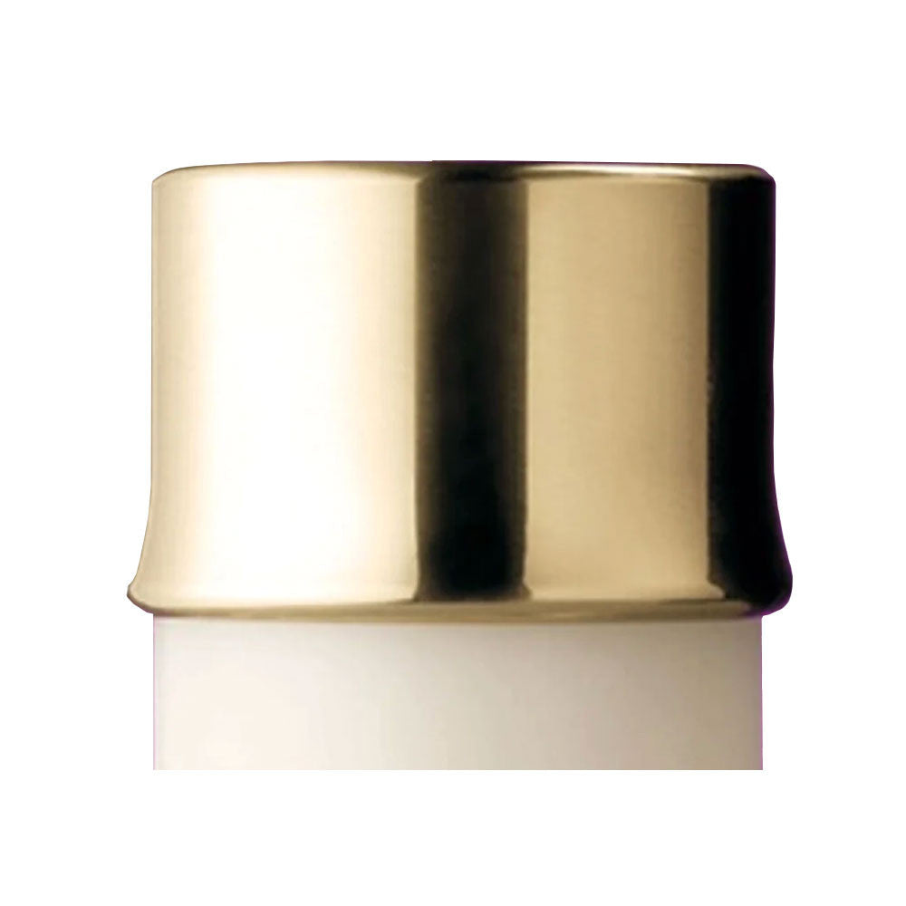 Gold cylindrical container on a white background