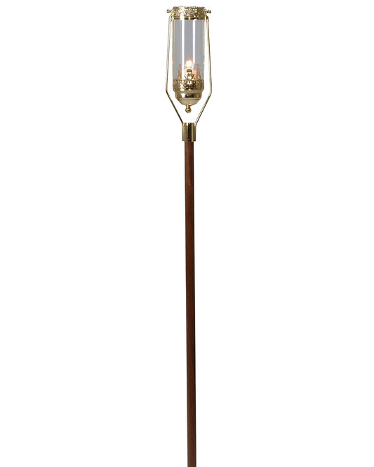 Brass and Walnut Swinging Processional Torch 60"