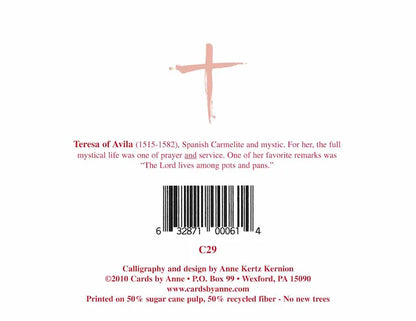 Teresa of Avila Greeting Card