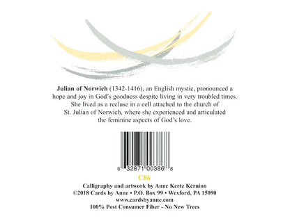 Julian of Norwich Force of Love Greeting Card