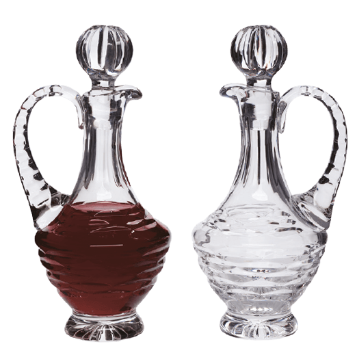 Vinagreras de cristal tallado – Capacidad de 240 ml (Juego de 2)
