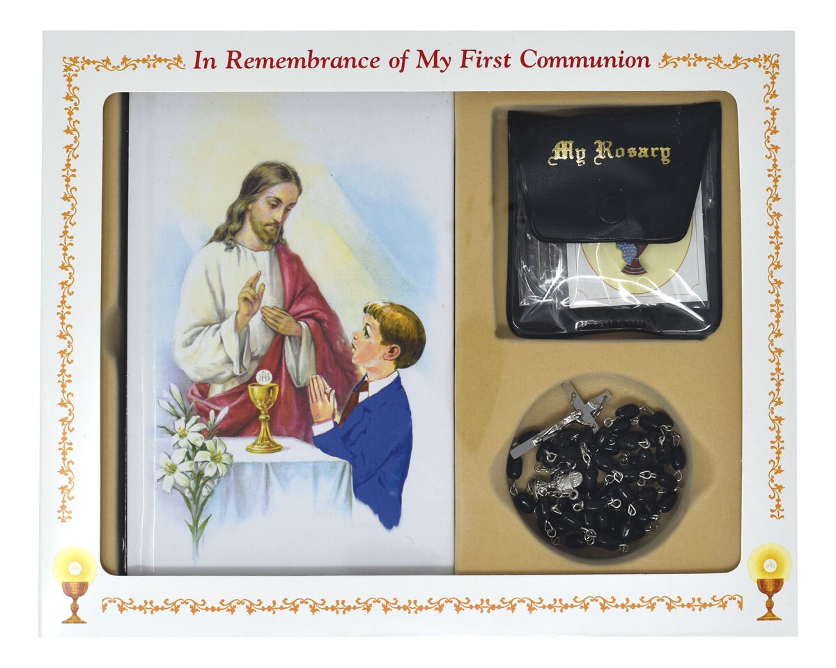 Coffret classique Mon premier livret de messe, version garçon