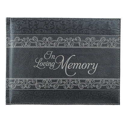Charcoal In Loving Memory Guest Book