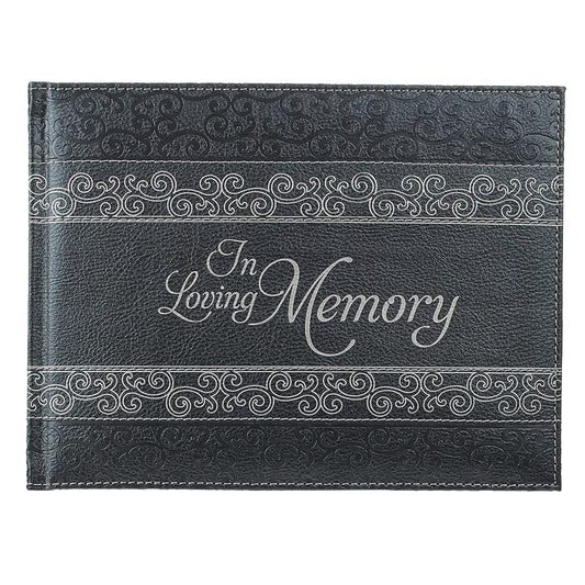 Charcoal In Loving Memory Guest Book