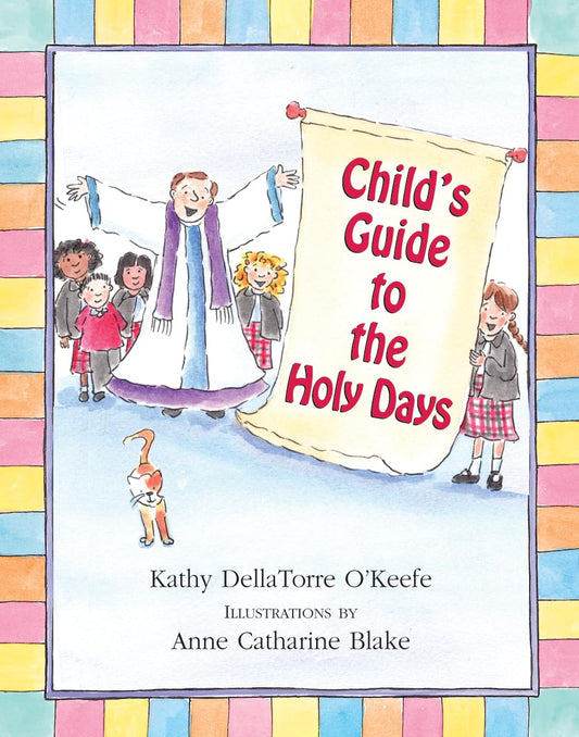Book cover of 'Child's Guide to the Holy Days' with colorful border