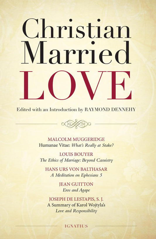 Book cover of 'Christian Married Love' with text and title on a beige background