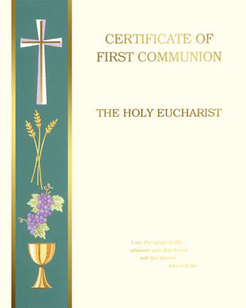 Banner Collection: Communion Certificate