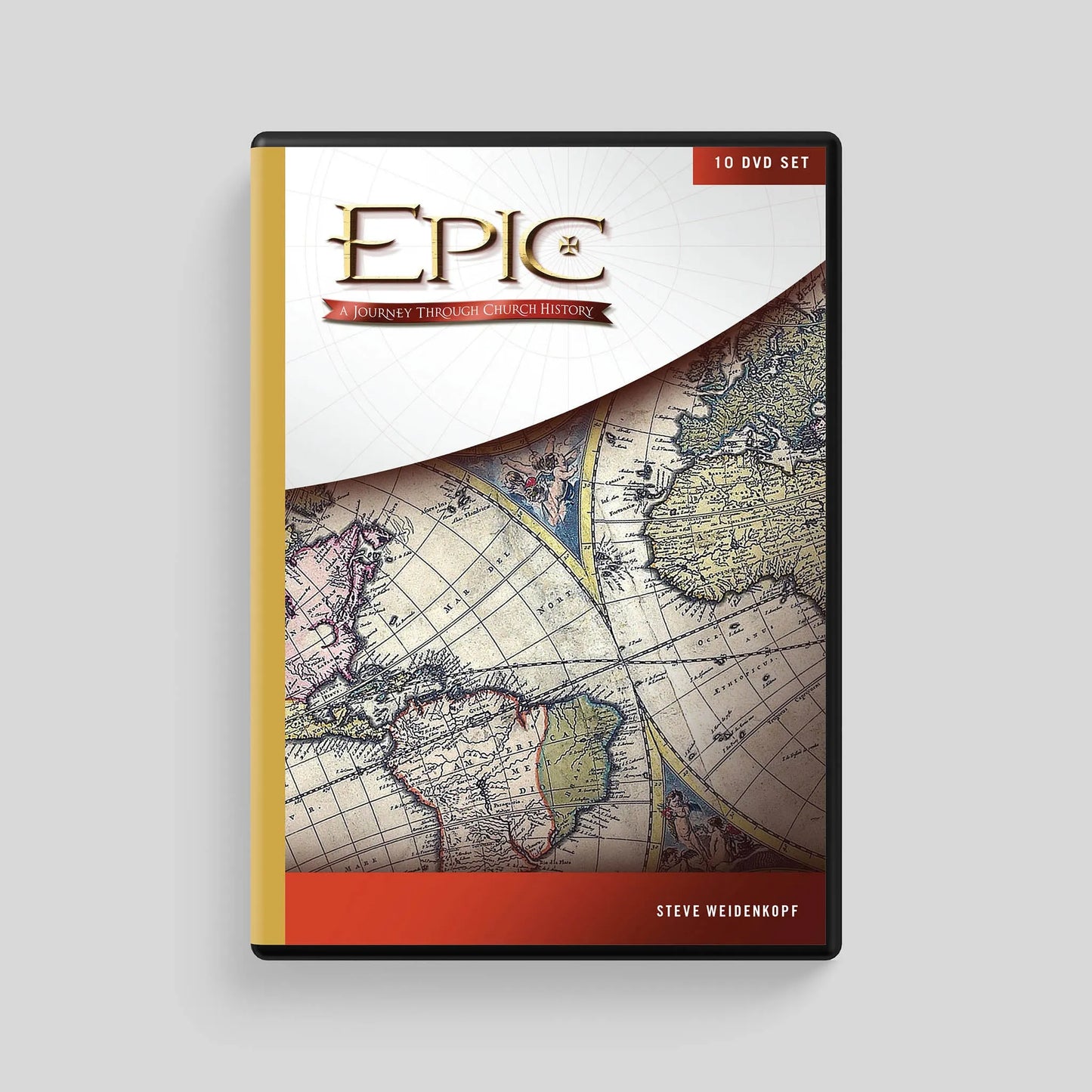 DVD set cover titled 'Epic' with a world map design on a gray background