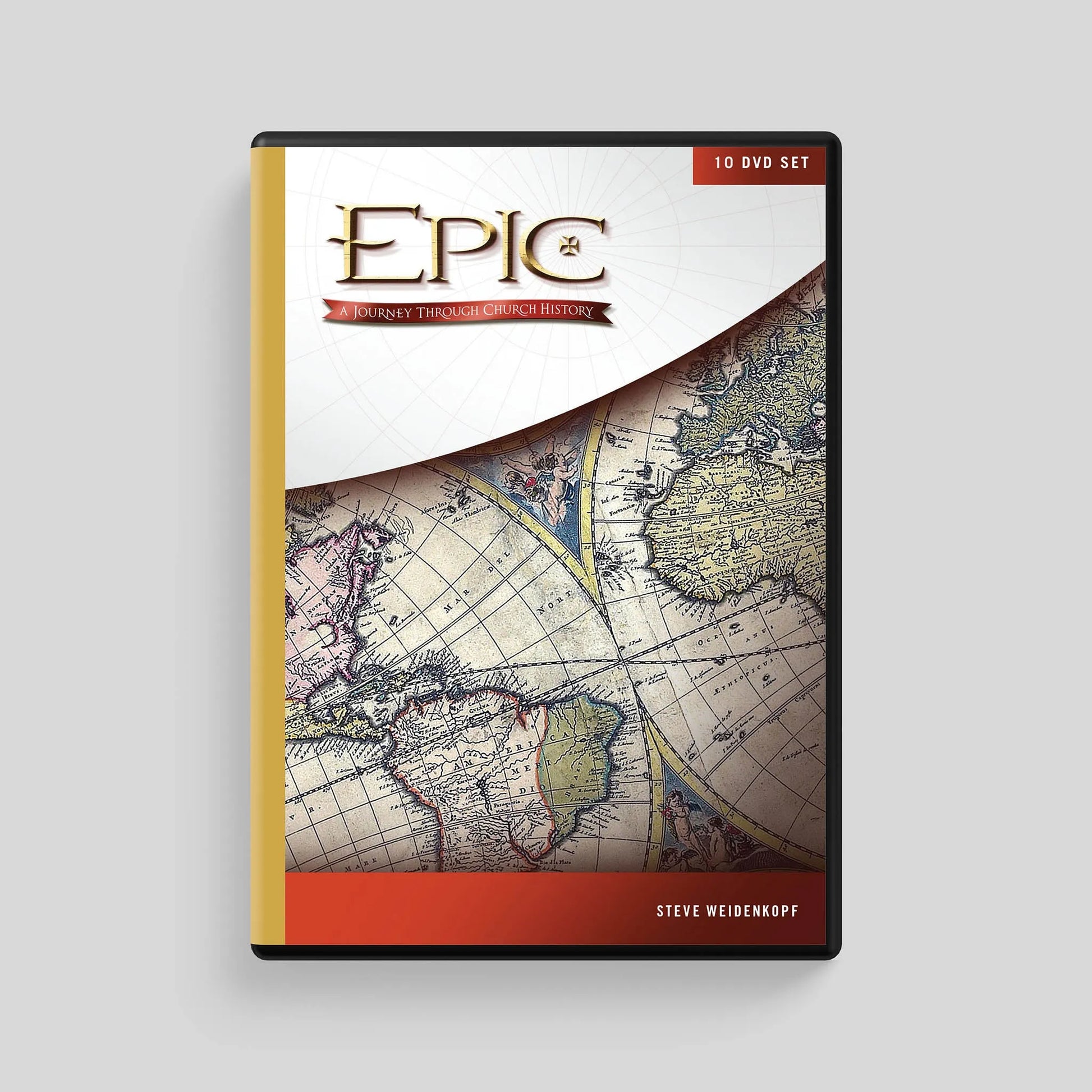DVD set cover titled 'Epic' with a world map design on a gray background