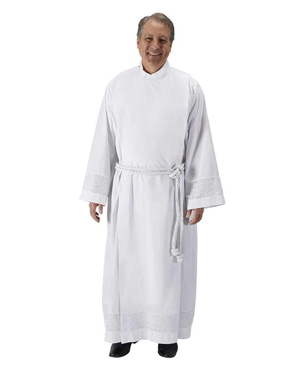 Embroidered Lace Inset Alb