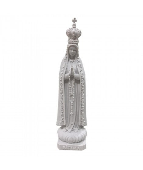 Matte White Our Lady of Fatima Statue 6.5"