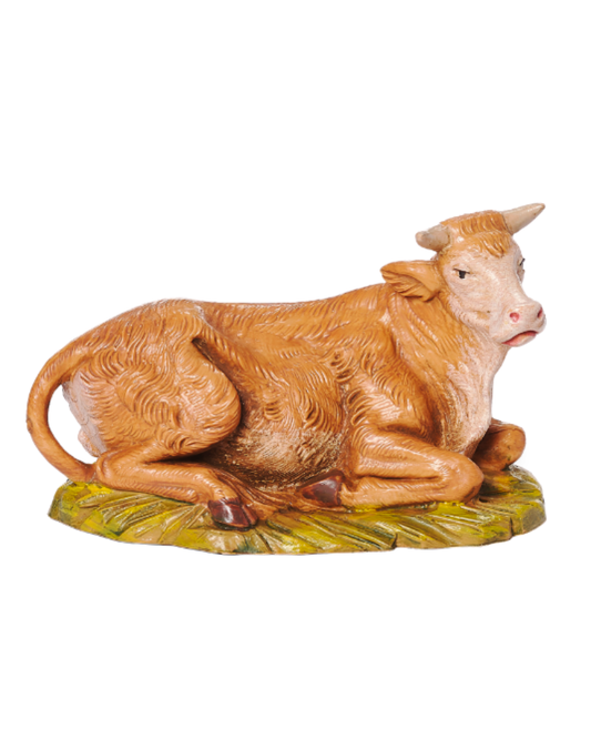  ceramic bull figurine on a white background