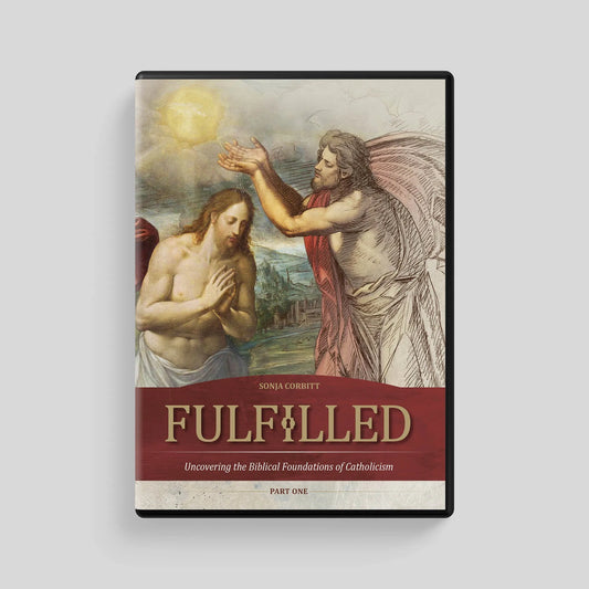 Book cover of 'Fulfilled' with religious illustration on a white background