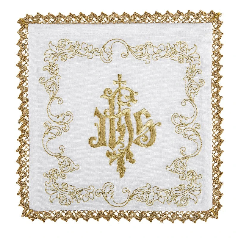 Gold and White IHS Altar Linen Gift Set