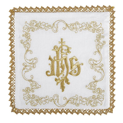 Gold and White IHS Altar Linen Gift Set