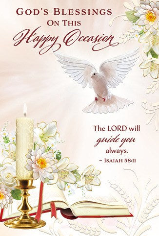 Greeting Card: God's Blessings on this Happy Occasion