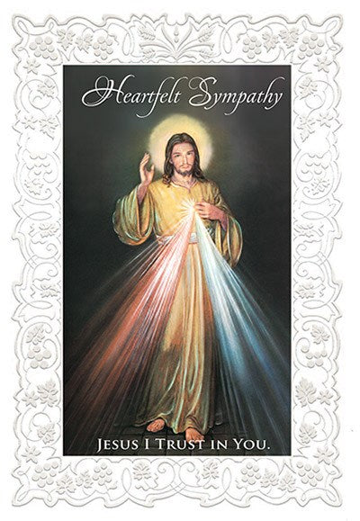 Heartfelt Sympathy, Divine Mercy Sympathy Card