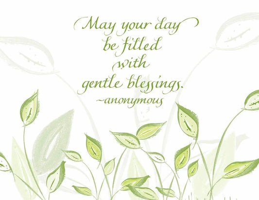 Motivational quote with green leaves on a white background
