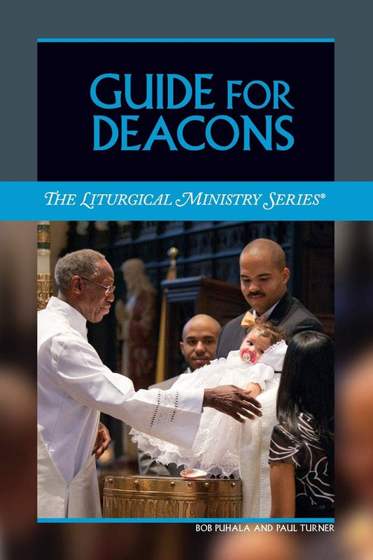 Book cover of 'Guide for Deacons' from The Liturgical Ministry Series with a religious ceremony scene.
