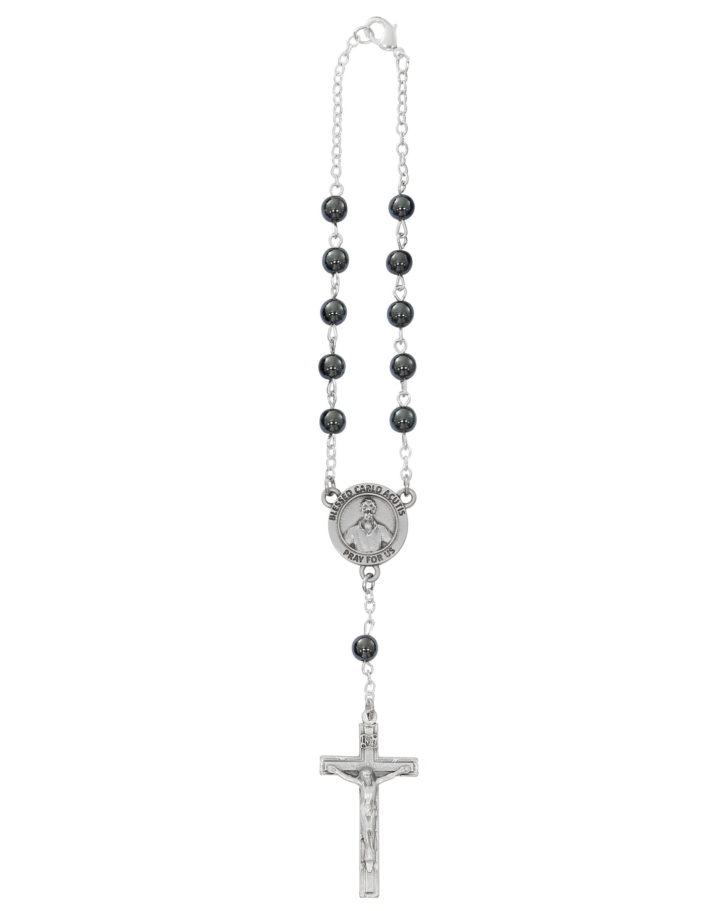 Hematite Carlo Acutis Auto Rosary