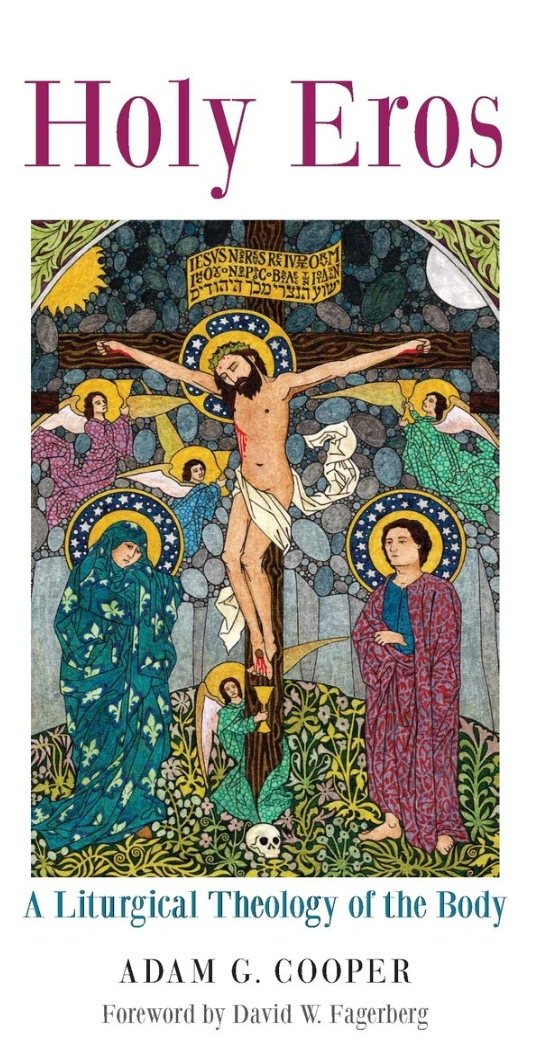 Book cover of 'Holy Eros' with religious artwork and text.