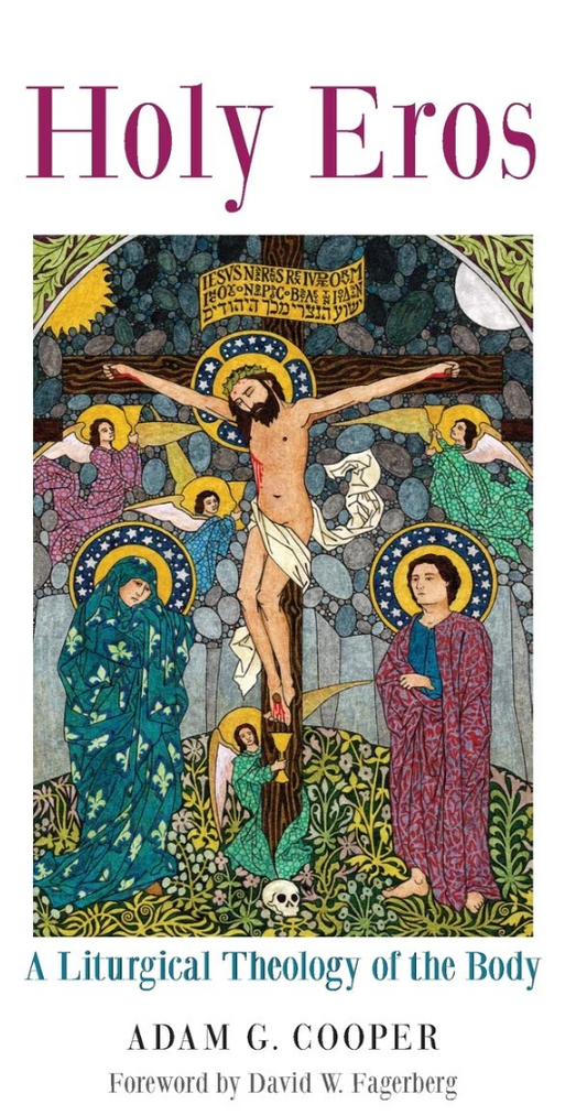 Book cover of 'Holy Eros' with religious artwork and text.