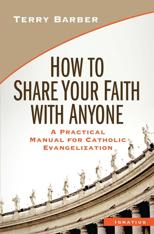 Book cover of 'How to Share Your Faith with Anyone' by Terry Barber with a architectural background.