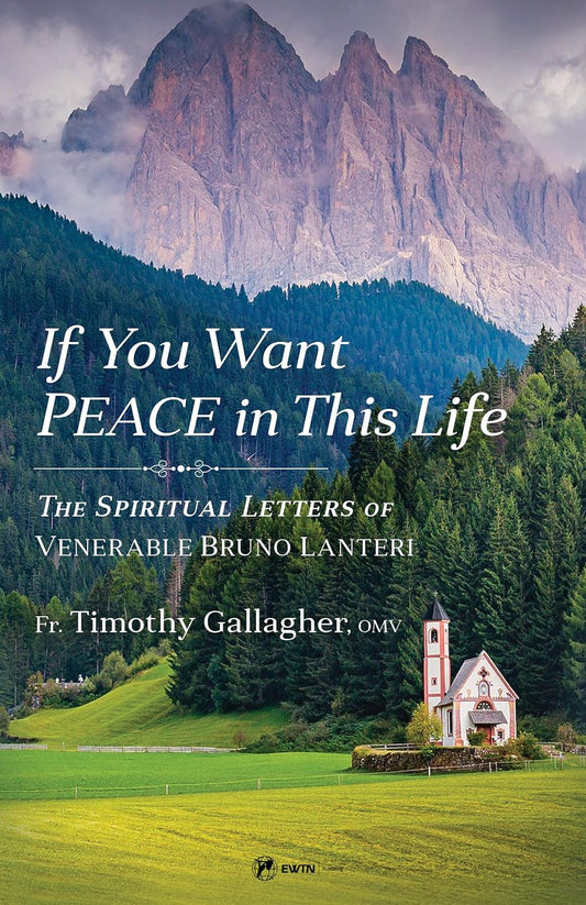 Book cover of 'If You Want PEACE in This Life' with a mountainous landscape and church.
