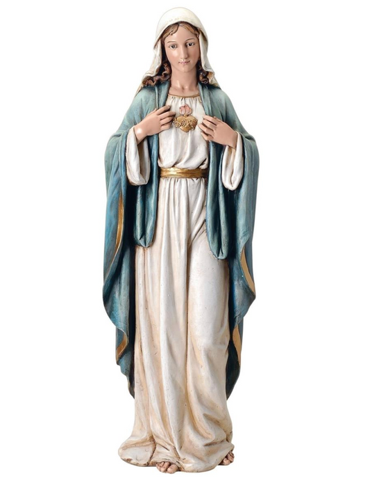 Estatua Inmaculado Corazón de María 37"