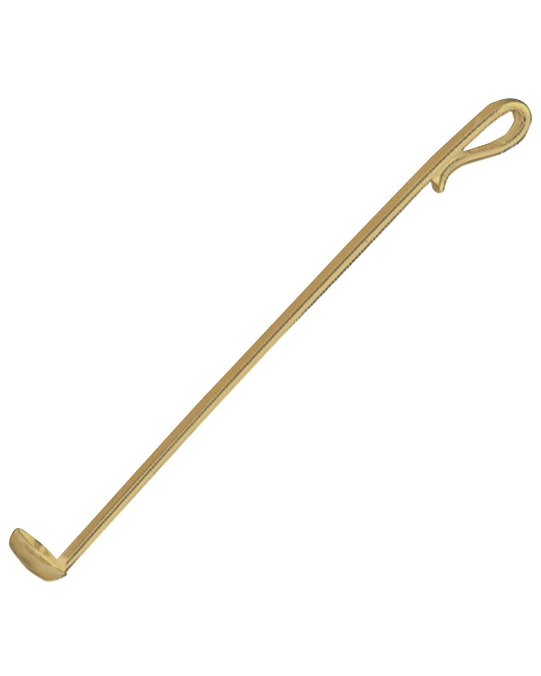 Cuchara de salero chapada en oro de 24k de 5"