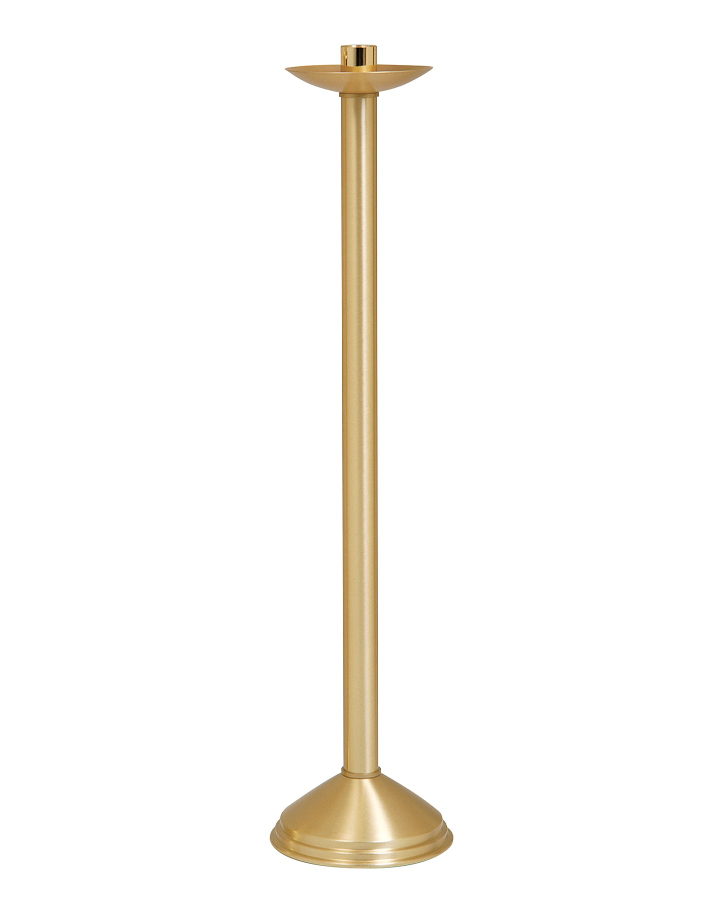 Satin Brass Paschal Candlestick 42"