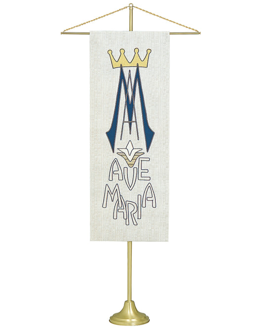 Satin Brass Banner Stand (2 Sizes)