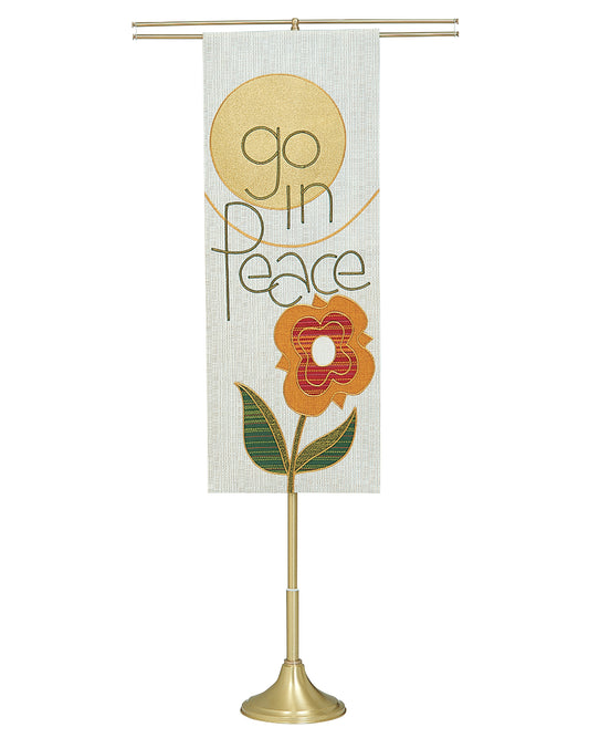 Solid Brass Processional Banner Stand (2 Sizes)