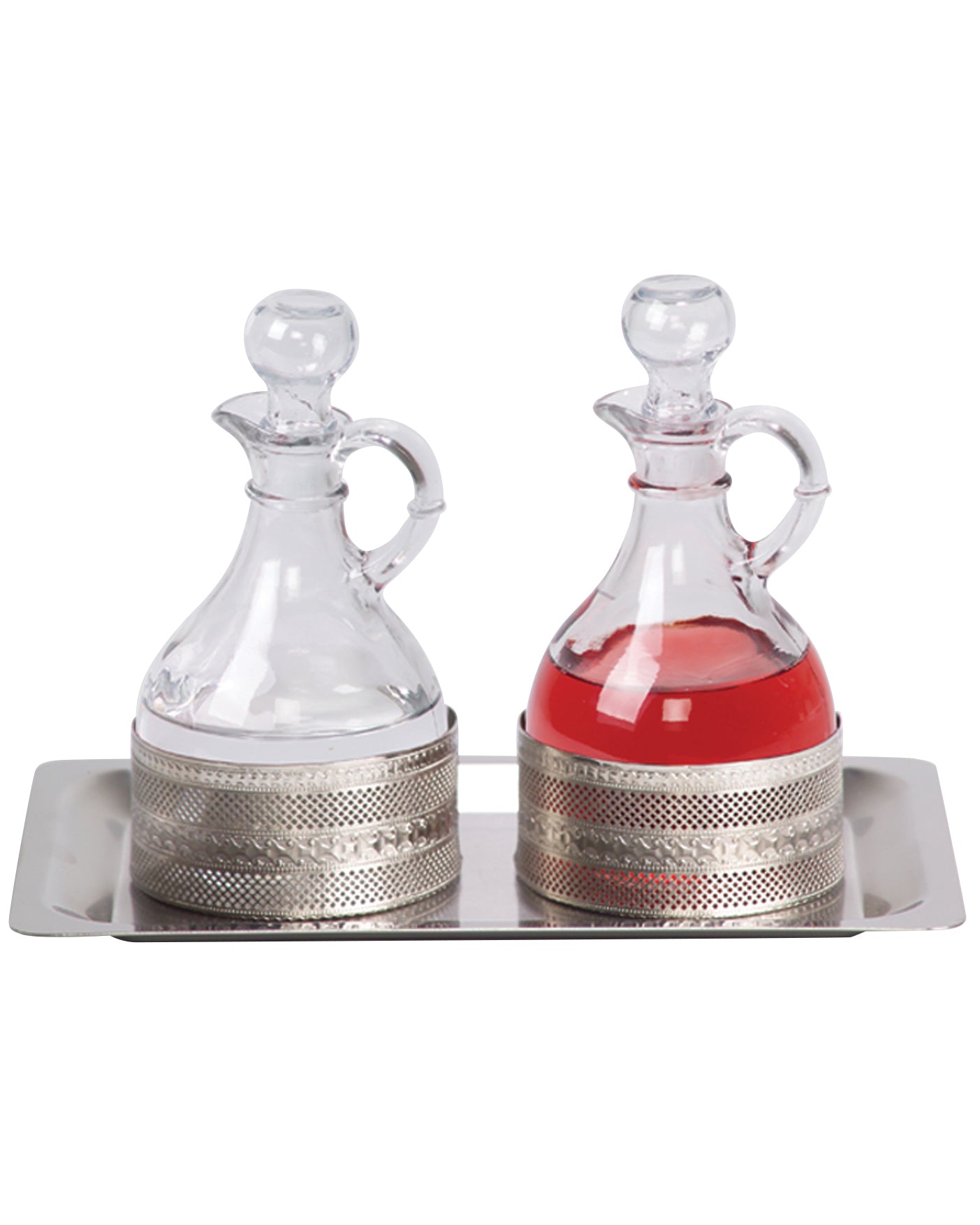 Processional Cruet Set with Stainless Steel Tray 10oz