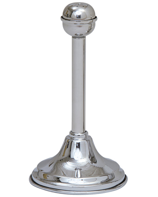 Silver Holy Water Sprinkler on a White Background.