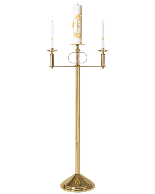 Brass Floor Wedding Candelabra 50"