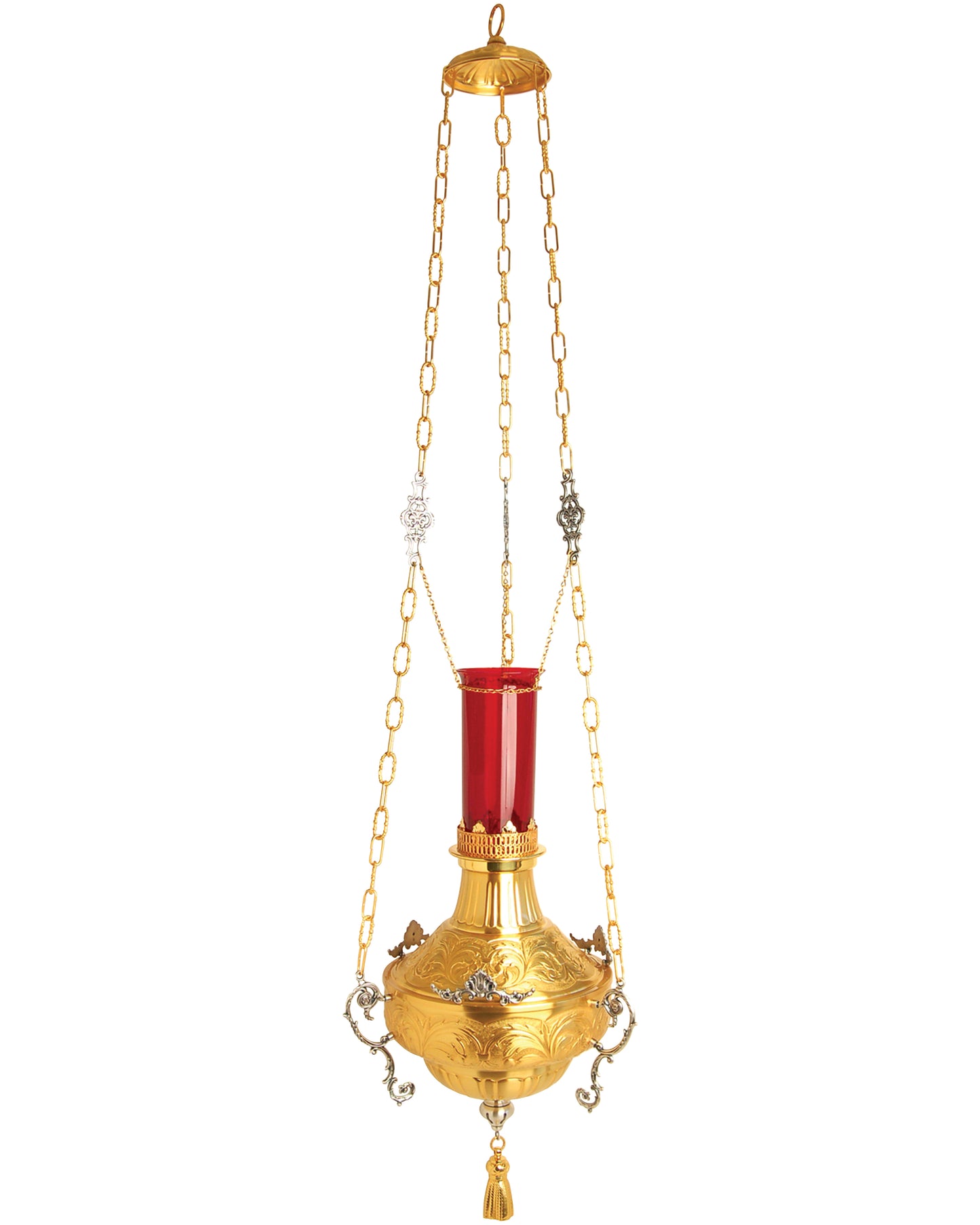 Lámpara de Santuario Colgante de 24k 60"