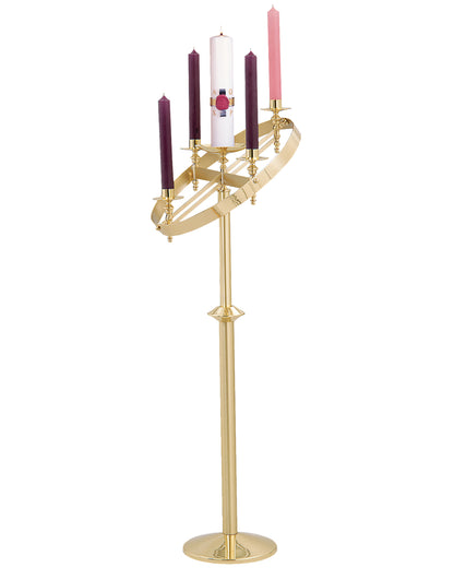 Corona de Adviento de Latón Ajustable 48-55"