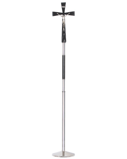 Stainless Steel Processional Crucifix 79"