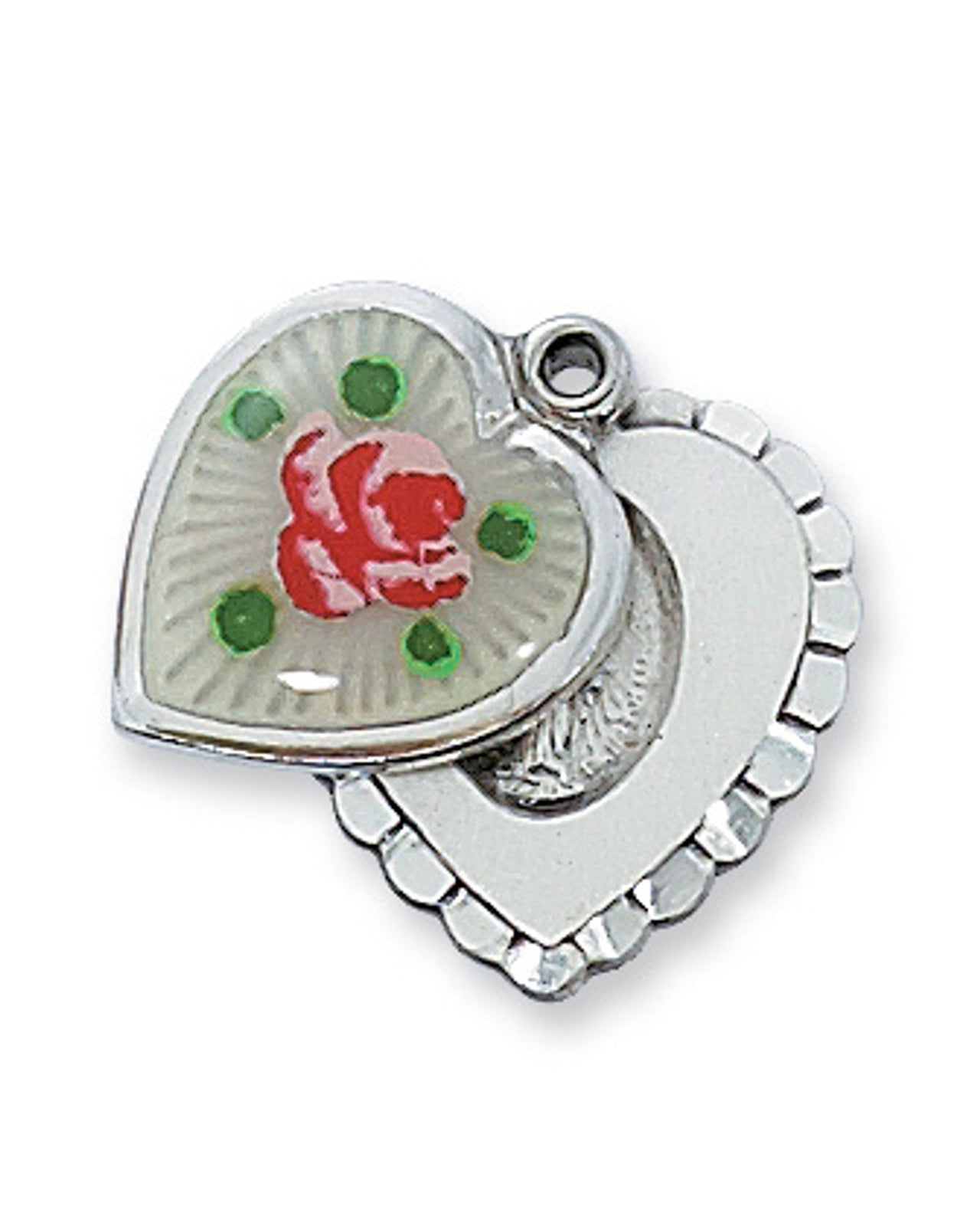 Colgante Milagroso Esmaltado en Plata Esterlina
