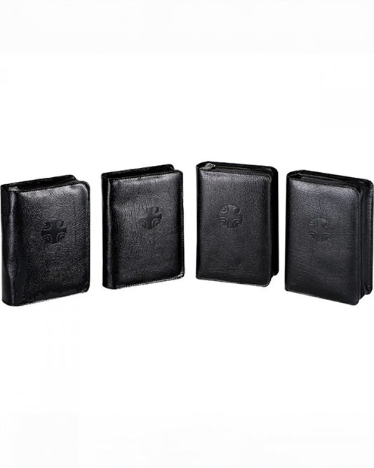 Leather Covers for Liturgy of the Hours, Black (Set of 4)