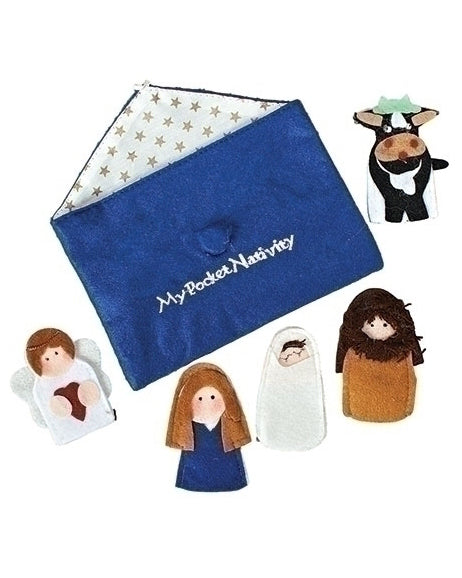My Pocket Nativity: Felt Finger Puppets (5 Pieces)
